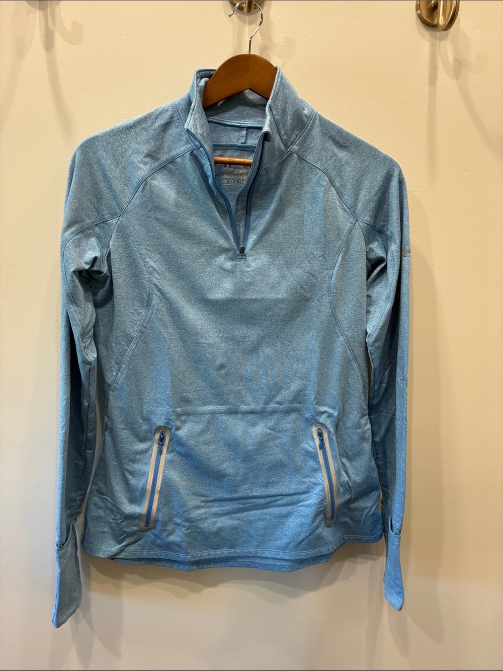 Under Armour Light Blue Womens's Quarter-Zip Performance Pullover